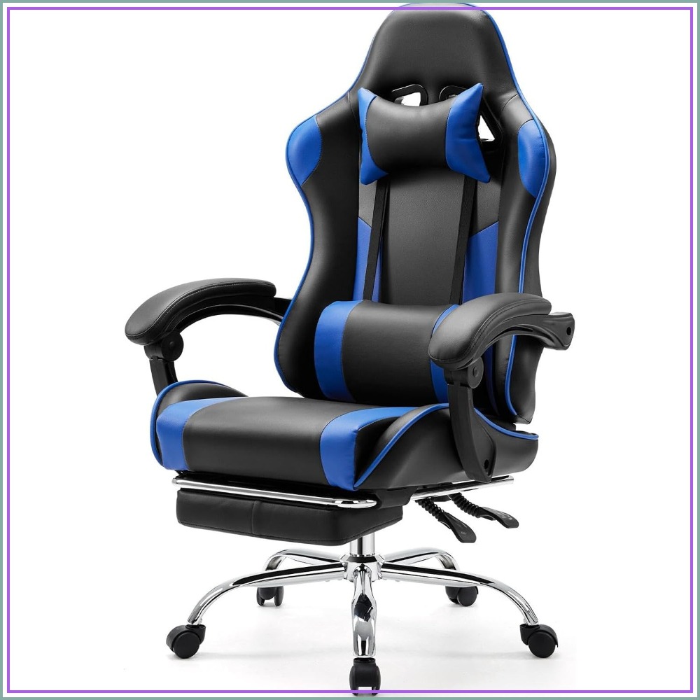 Gaming Accessories For Gaming Room - Ergonomic Gaming Chair with Footrest, High