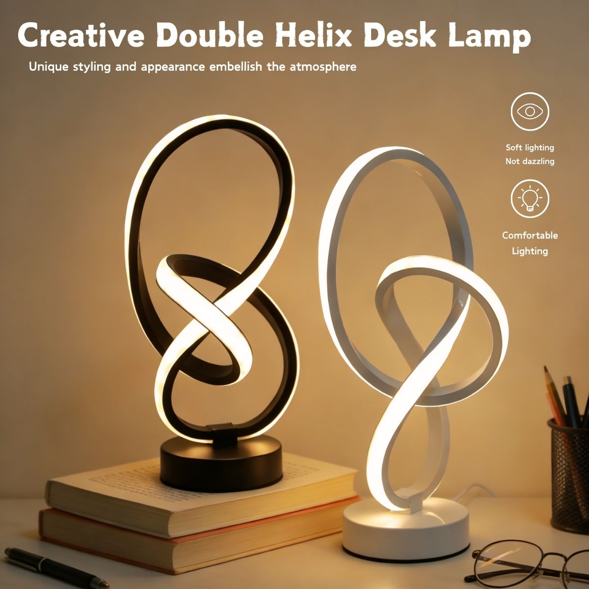 Gaming Accessories For Bedroom - Simple and creative LED desk lamp