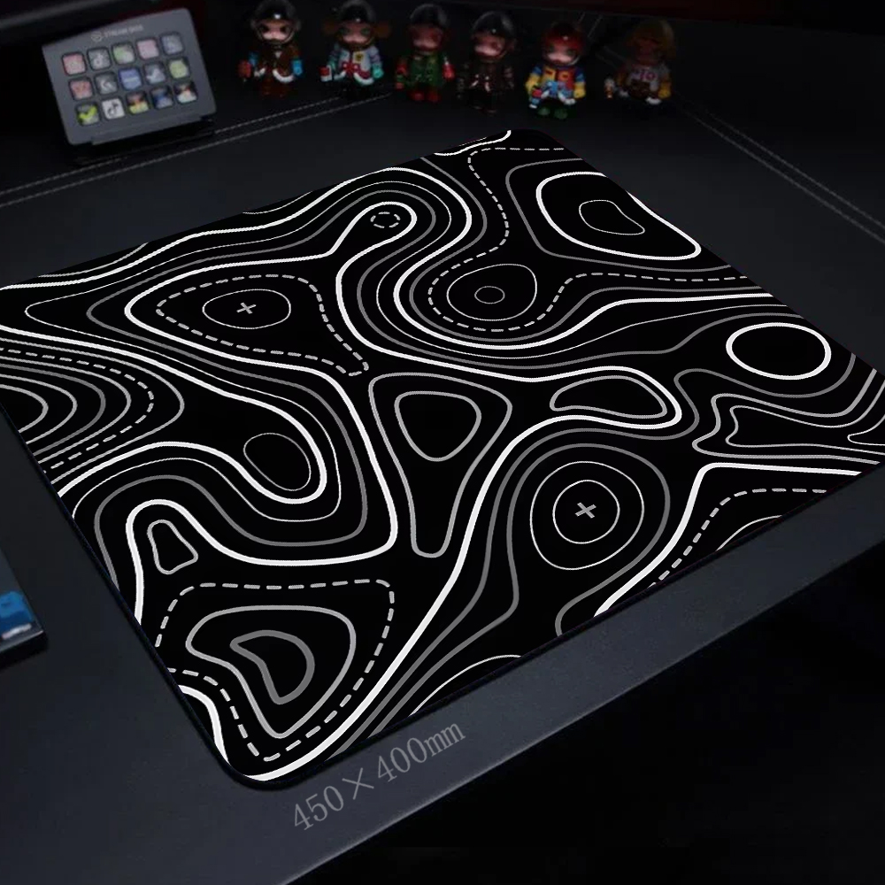 Gaming Accessories White - 45x40CM Black White Texture Keyboard Pad