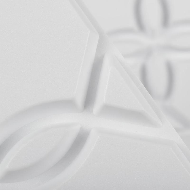 Gaming Accessories White - Mattet White Three-Dimensional Wall Siding 11.81x11.81