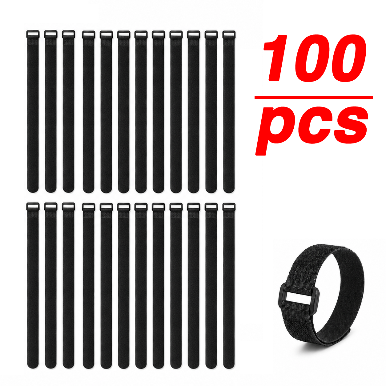Pc Gaming Accessories You Need - Velcros Straps Reusable Organizer Black Hook