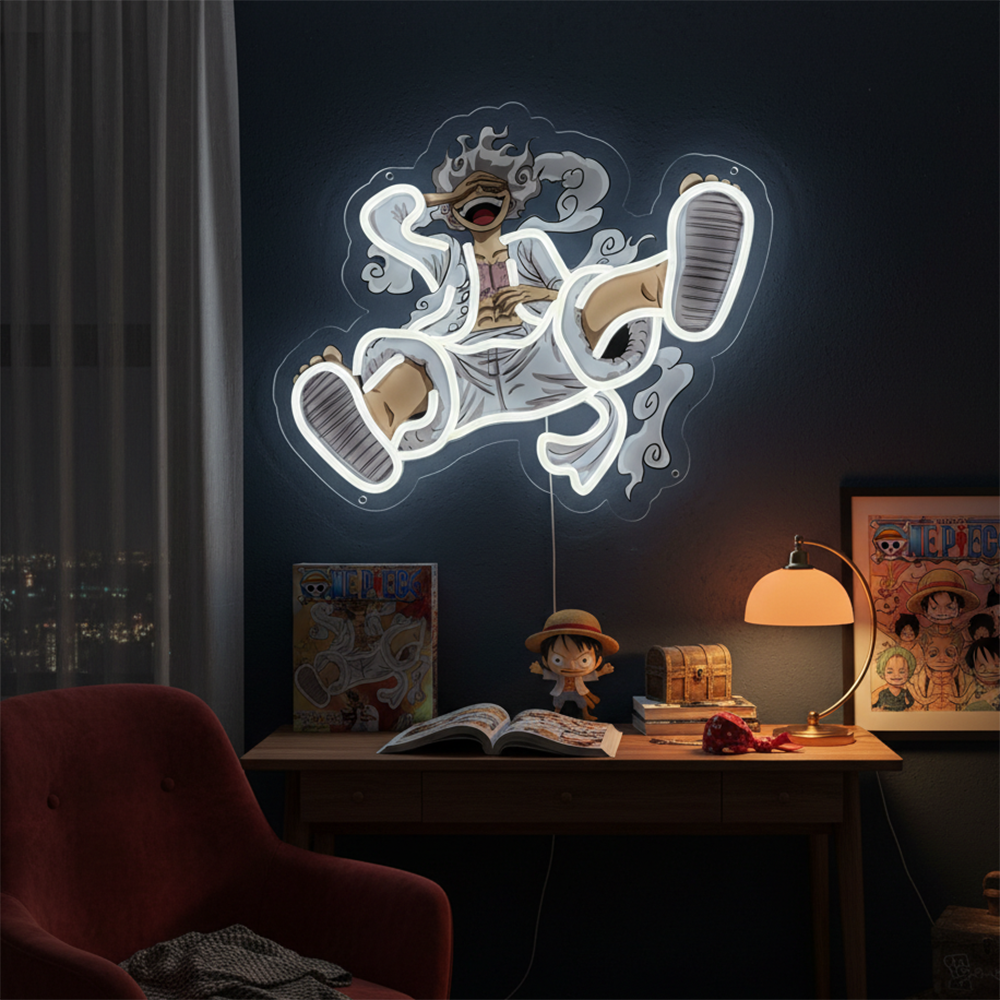 Gaming Accessories For Bedroom - One Piece Pokemon Anime Neon Sign