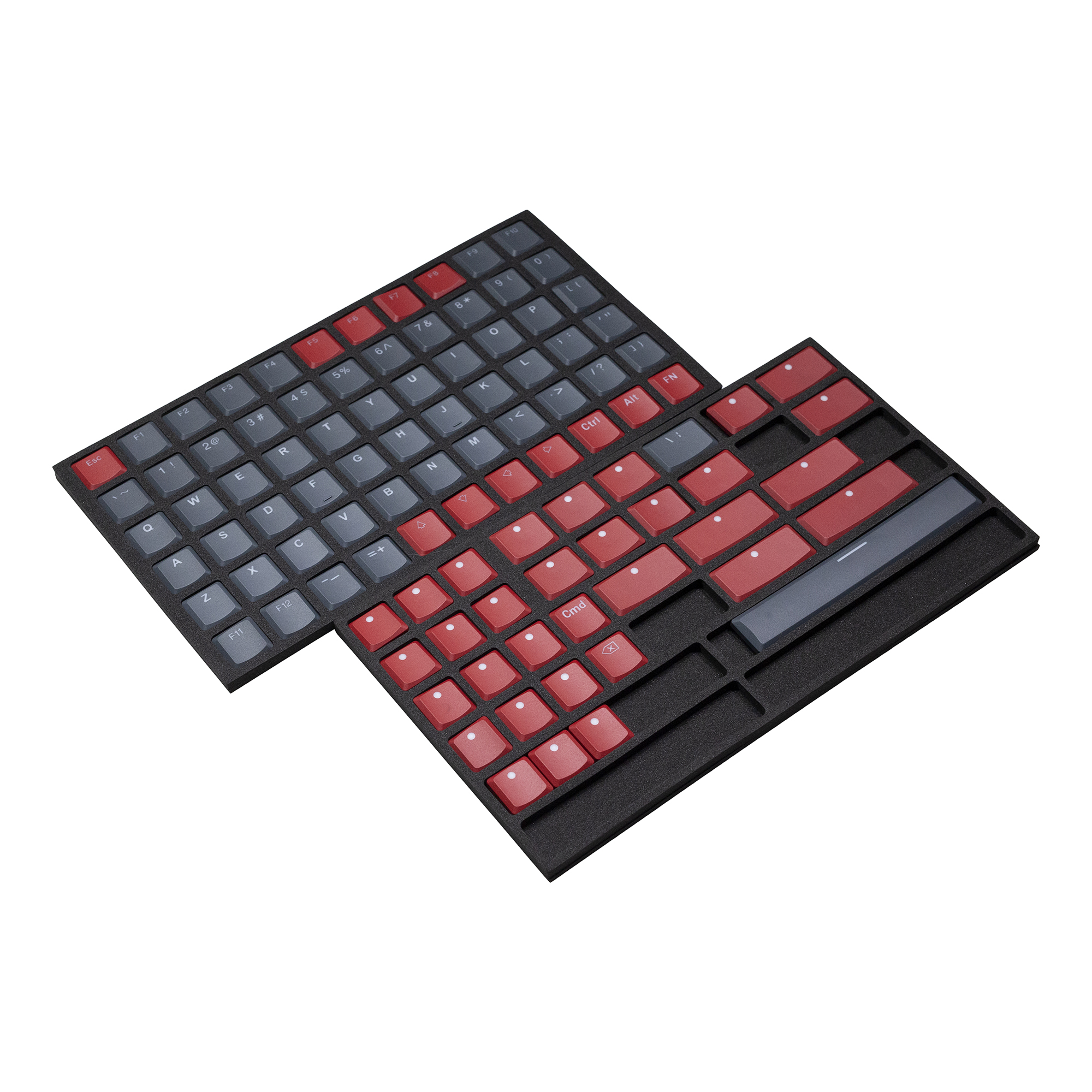 Gaming Accessories White - Taihao THT Grey Red Keycap Thins