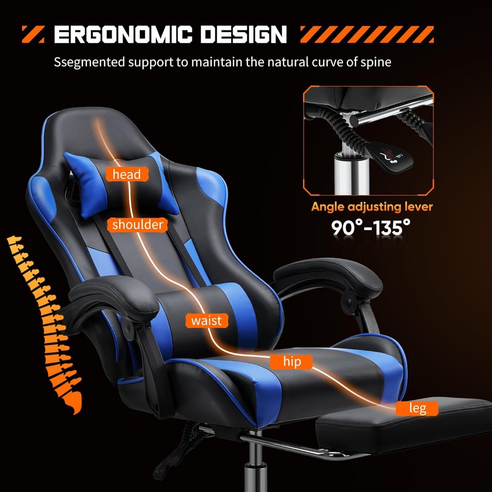 Ergonomic Gaming Chair with Fo - đánh giá và giá Gaming Accessories For Gaming Room