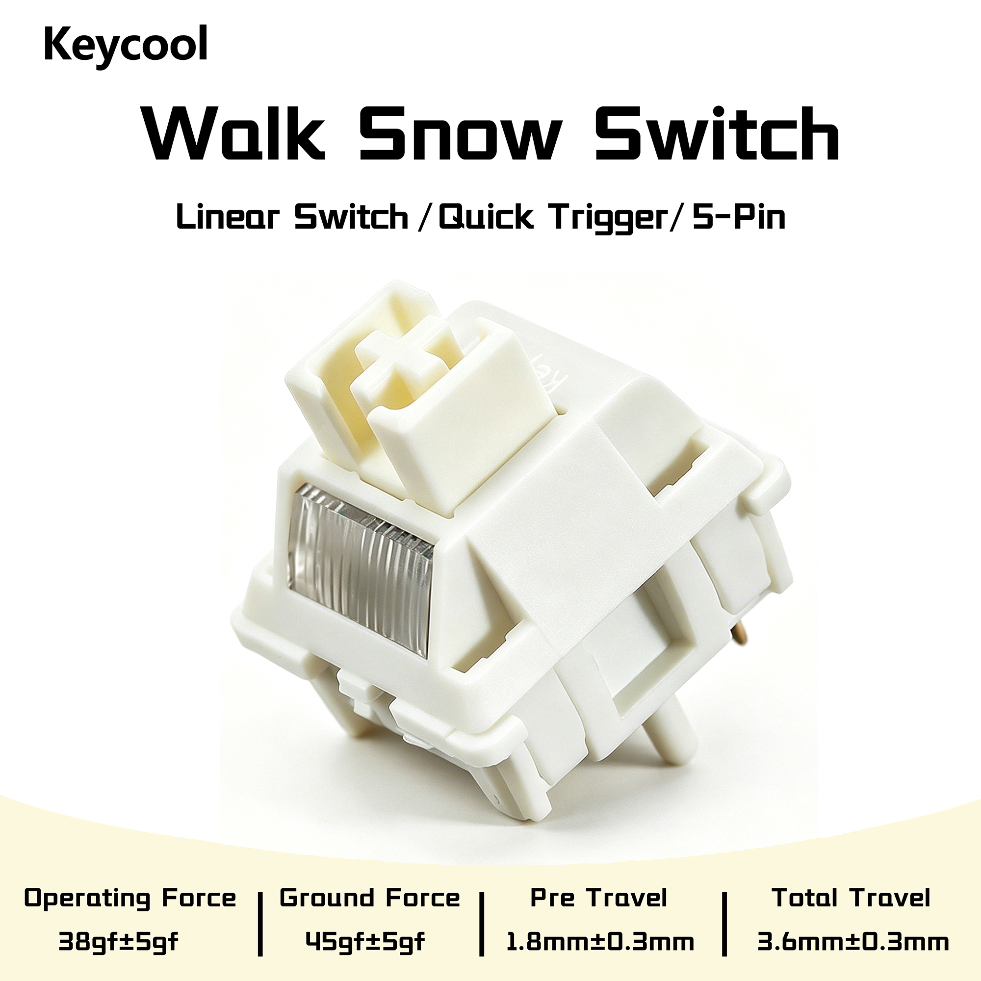 Keycool Walk Snow Switch White - đánh giá và giá Gaming Accessories White
