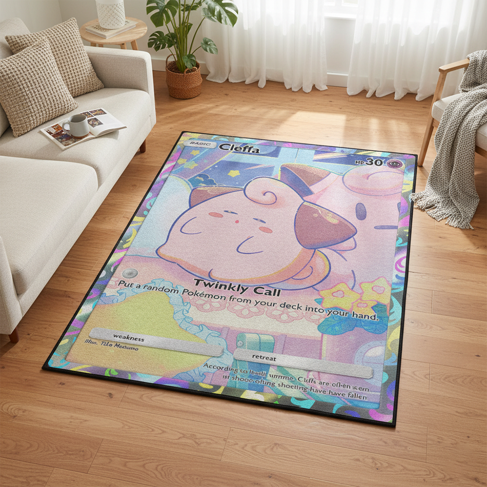 Pokemon Cleffa Anime Rug Kawai - đánh giá và giá Gaming Accessories Kawaii