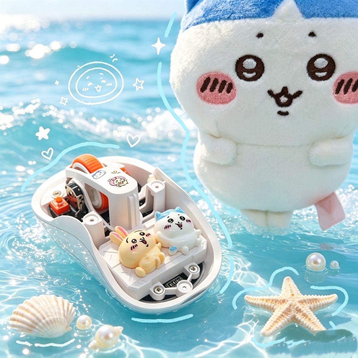 DIY Assemble Chiikawa Usagi Ha - đánh giá và giá Gaming Accessories Kawaii