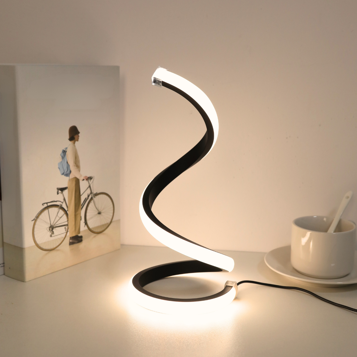 LED spiral desk lamp modern th - đánh giá và giá Gaming Accessories For Bedroom