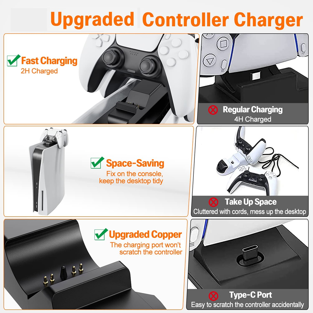for PS5 Controller Charger Gam - đánh giá và giá Gaming Accessories Ps5