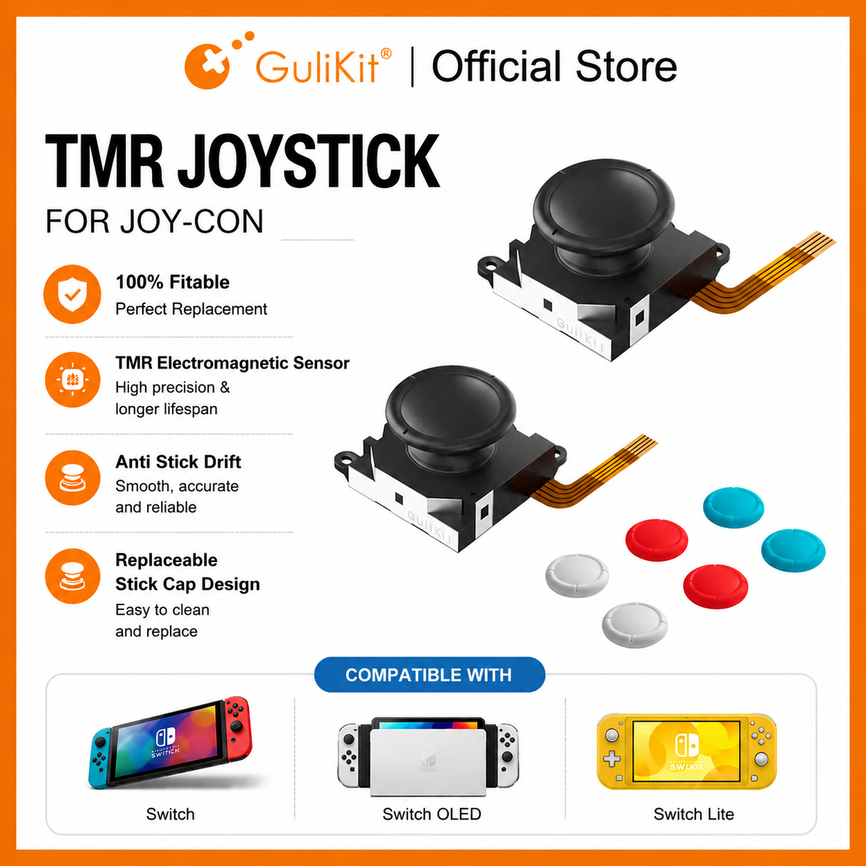 GuliKit TMR Sensing Joystick f - đánh giá và giá Gaming Accessories Nintendo