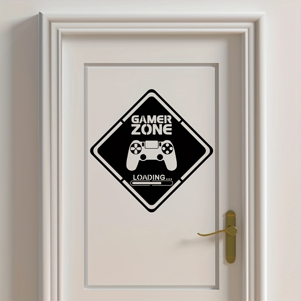 1pc Gamer Zone Door Decal Wall - đánh giá và giá Gaming Accessories For Bedroom