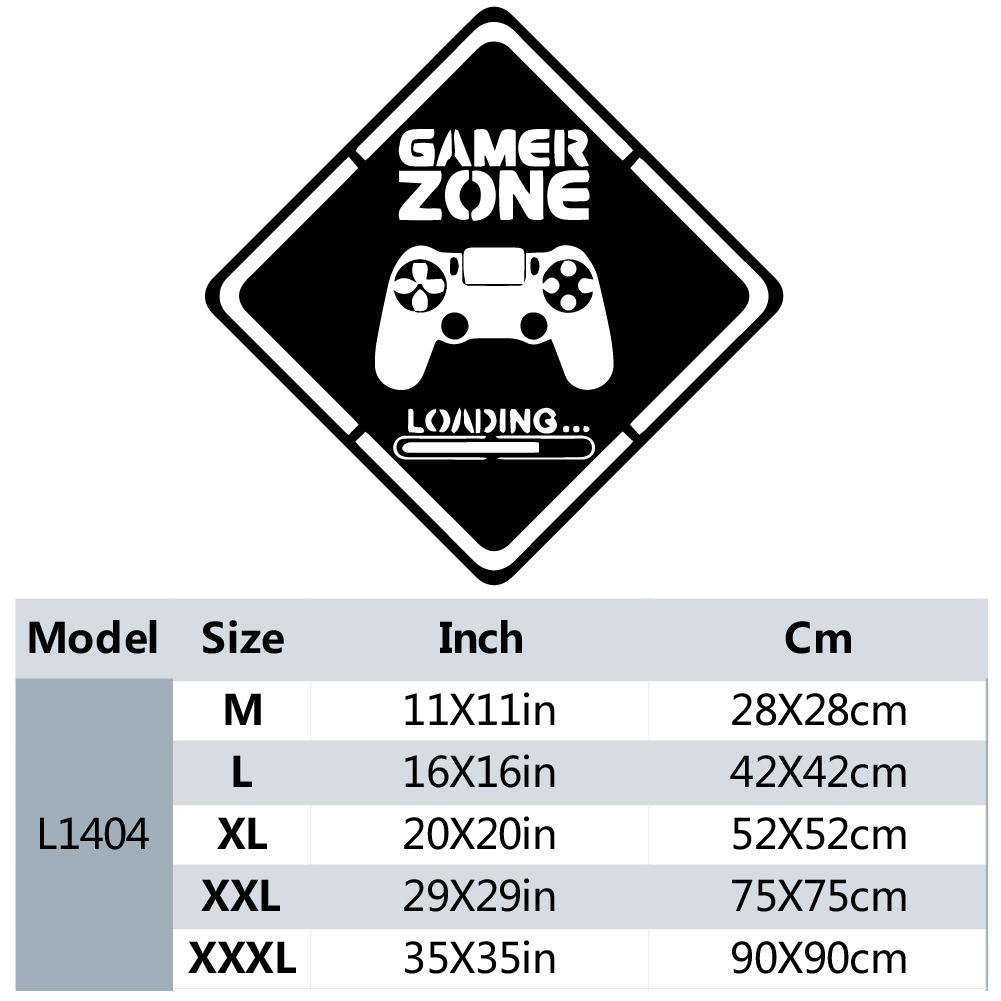 1pc Gamer Zone Door Decal Wall - đánh giá và giá Gaming Accessories For Bedroom