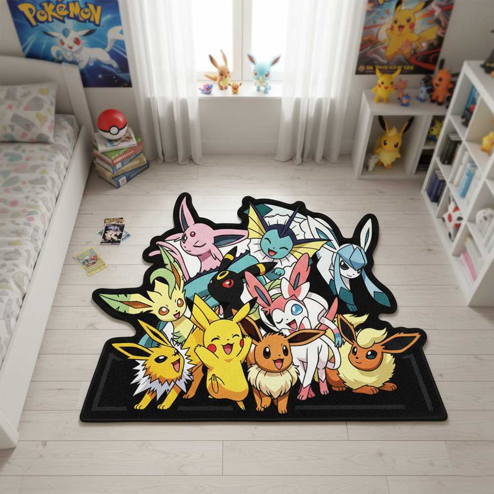 Cartoon Pokemon Mat Eevee Evol - đánh giá và giá Gaming Accessories Kawaii