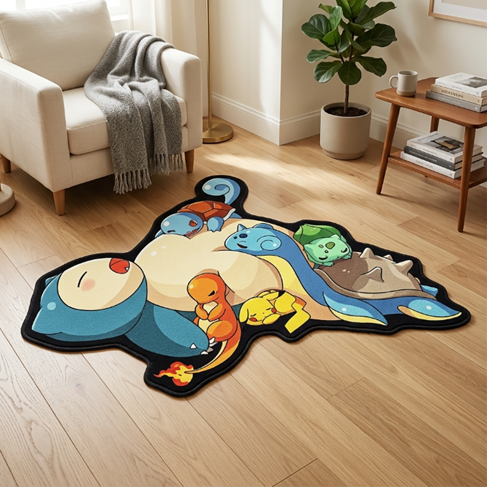 Cute Pokemon Floor Mat Snorlax - đánh giá và giá Gaming Accessories For Bedroom