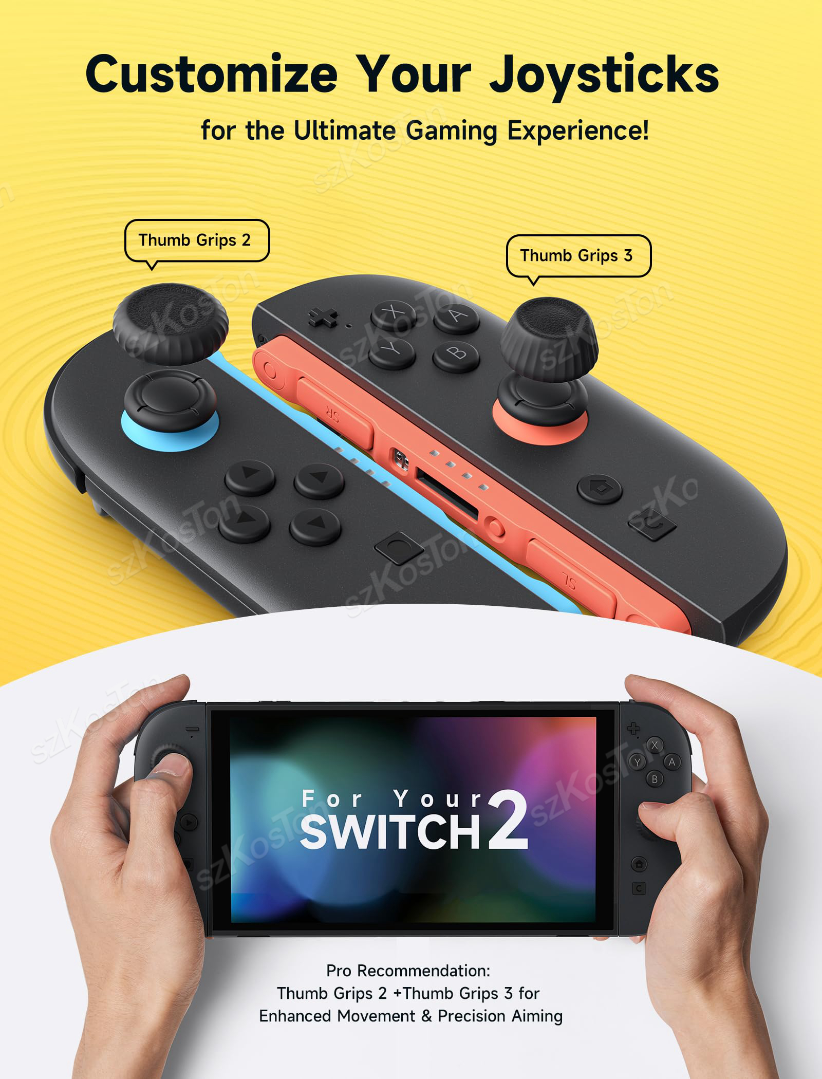 Thumb Grips Caps for Switch 2  - đánh giá và giá Gaming Accessories Nintendo