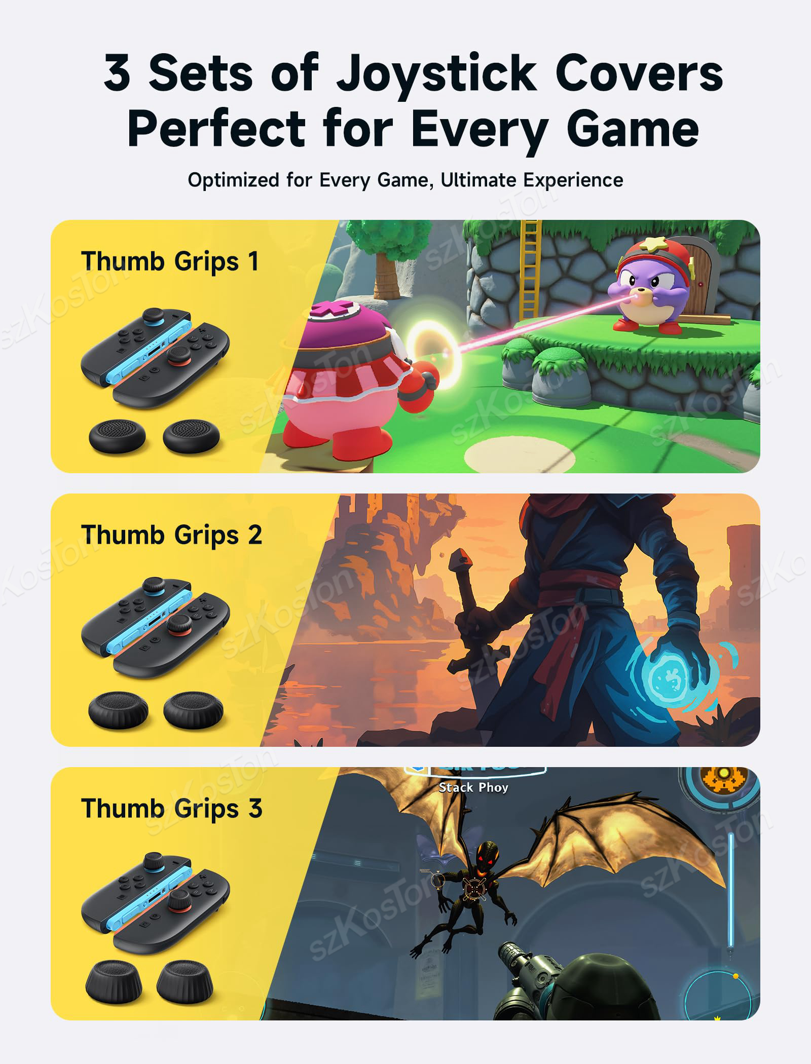 Thumb Grips Caps for Switch 2  - đánh giá và giá Gaming Accessories Nintendo