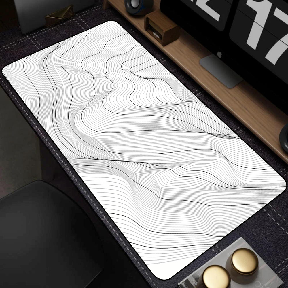 Large Black and White Art Mous - đánh giá và giá Gaming Accessories White