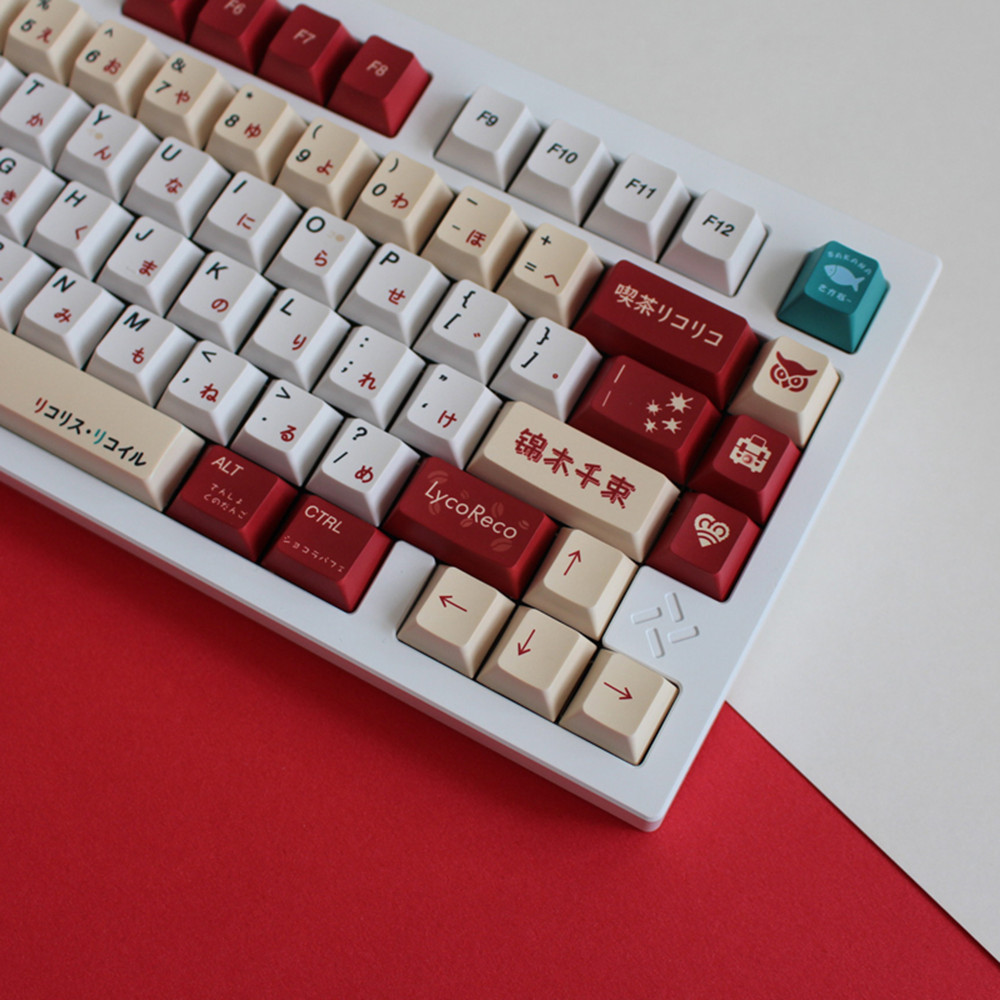 Lycoris Recoil Anime PBT Keyca - đánh giá và giá Gaming Accessories White